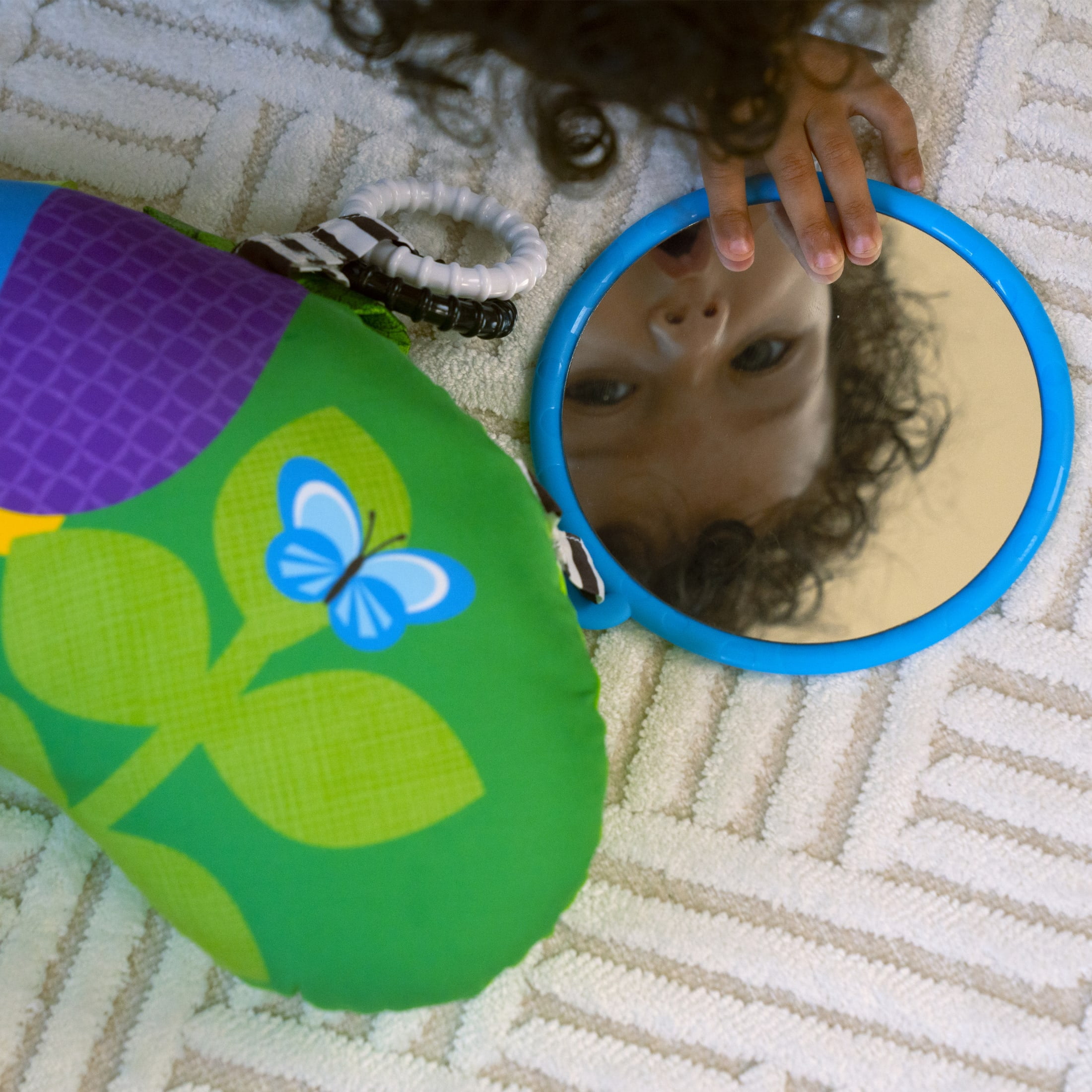 Baby Einstein Cal-a-Pillow Tummy Time Baby Activity Pillow for Ages 0+ Months