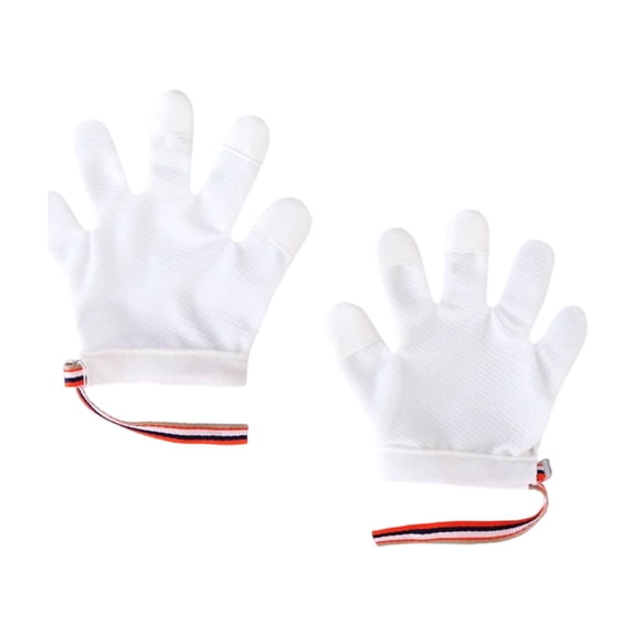 Infant Finger Guard Gloves Prevent Nails Biting Skin Friendly Cotton Fabric Mitts Comfortable for Baby Children