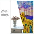 thumbnail image 5 of Sunflower Blackout Curtains, Retro Sunflower Flower Field Oil Painting Art Rustic Print Rod Pocket Window Treatments Drapes for Kitchen Living Room Playroom42x54in, 5 of 6