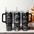 thumbnail image 3 of Jack Skellington Engraved Tumbler 40oz, Jack Burton Scary Spooky Tumbler, Nightmare Before Christmas Tumbler, Disney Halloween Tumbler, 3 of 3