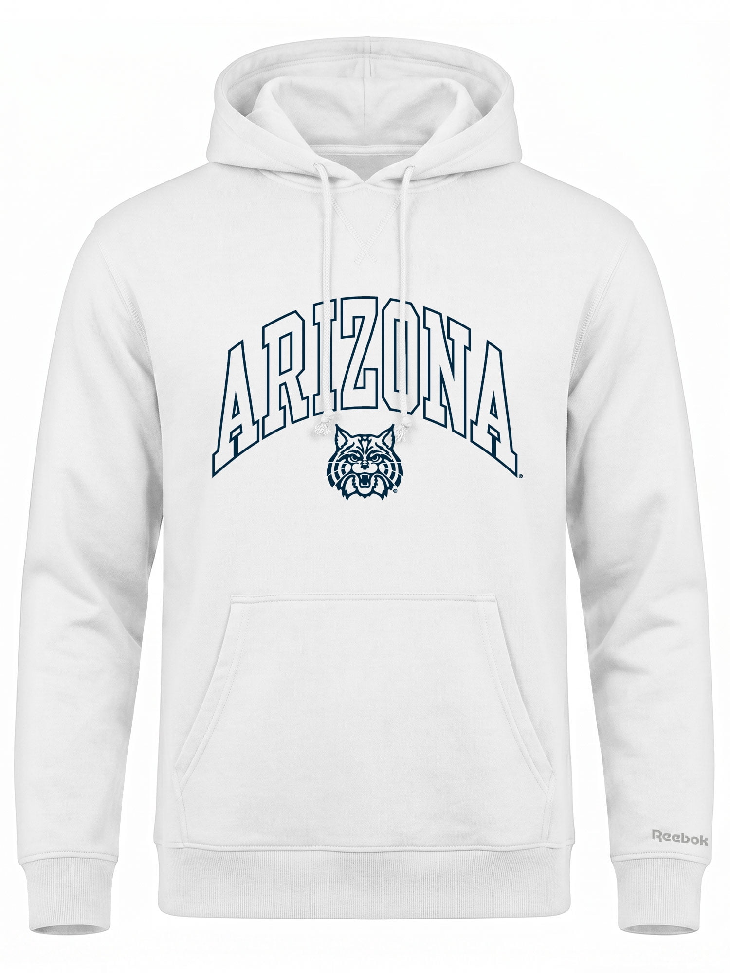 Arizona Wildcats Reebok Mens White Hooded Sweatshirt