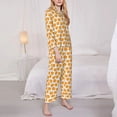 thumbnail image 3 of Kdxio Ping-Pong Table Tennis Racket Women's Pajama Sets Long Sleeve Button Down Sleepwear Nightwear Soft Pjs Lounge Sets-Large, 3 of 7