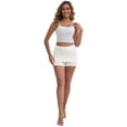 thumbnail image 5 of DARING DIVA Women's Seamless Tummy Control Half Slip Shorts XXL White, 5 of 6