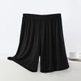 thumbnail image 5 of Plus Size Pajama Sets for Women 2 Piece Sleepwear Sets V-Neck Summer Loose Short Sleeve Top Wide Leg Shorts Home Wear Two Piece Set, 5 of 8