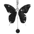 thumbnail image 3 of LABSERRON 1Pcs Car Pendant Rhinestone Butterfly Mirror Charm Interesting Rearview Mirror Decoration, 3 of 8