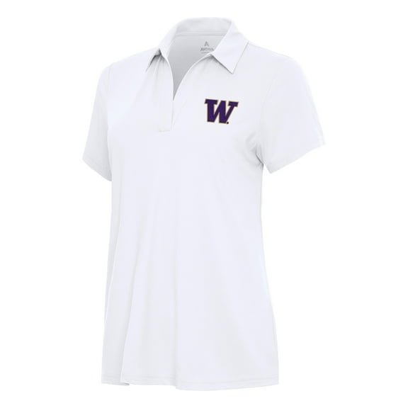 Women's Antigua White Washington Huskies Era Polo
