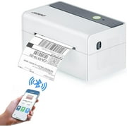 JADENS Bluetooth Thermal Label Printer, 4x6 Wireless Shipping Label Printer for Small Business and Packages, Compatible with Smartphones, Windows, White