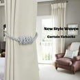 thumbnail image 4 of BEL AVENIR Magnetic Curtain Clip 4Pieces Silver Braided Buckle Rope, 4 of 6