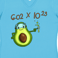 thumbnail image 4 of Inktastic Avogadro's Number with Avocado Chemist Women's V-Neck T-Shirt, 4 of 5