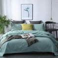thumbnail image 4 of Kasentex Geometric Microfiber/Polyester Quilt, King, Green, 4 of 8