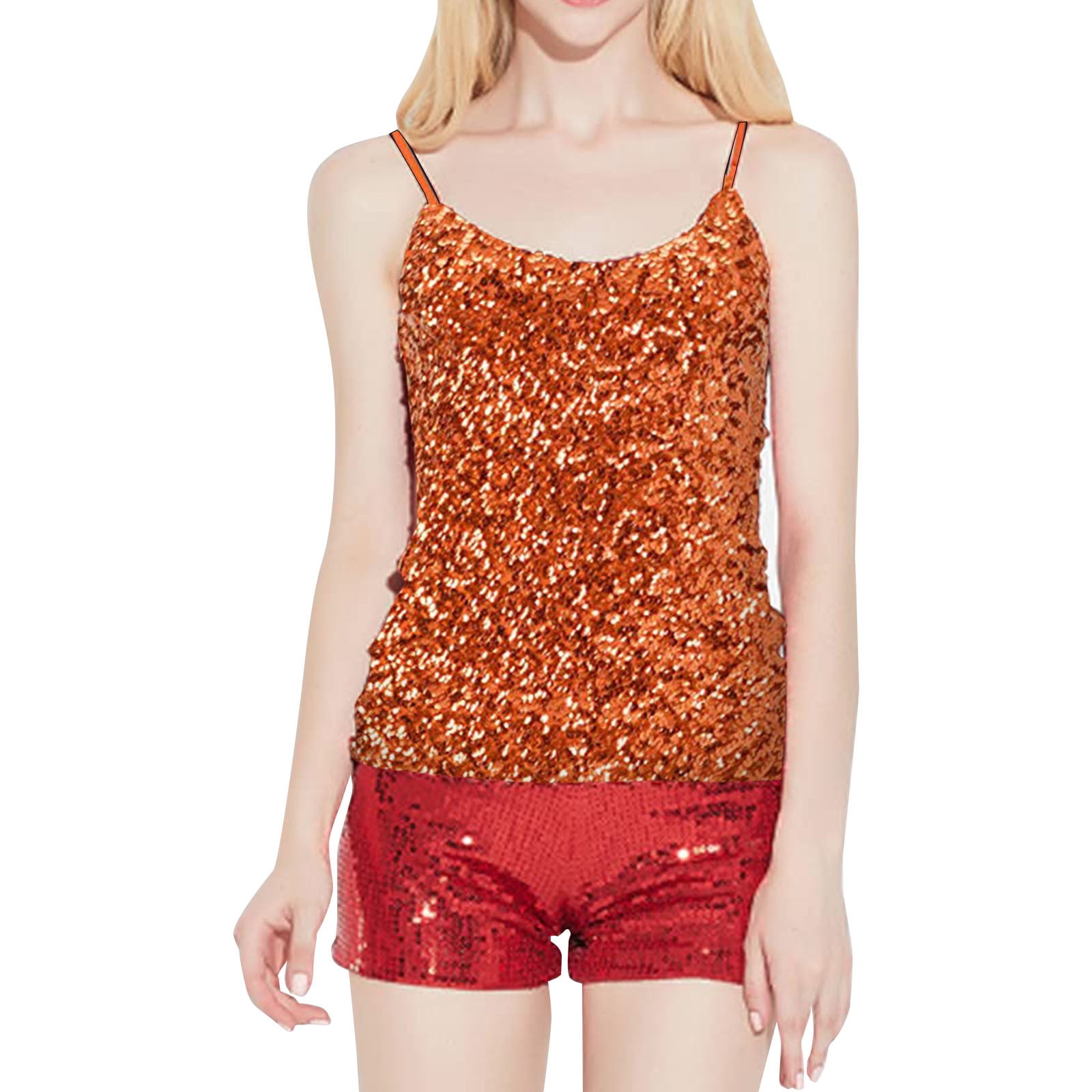 トップス theredthread fur sequins camisole THEREDTHREAD / ザレッドスレッド】S fur sequins camisole