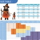thumbnail image 3 of Adorable disfraz de bruja para niñas con sombrero, disfraz de Halloween para niñas, traje naranja y negro, 3 of 8