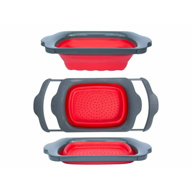 Collapsible Kitchen Colander - Over the Sink Kitchen Strainer