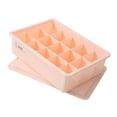 thumbnail image 3 of Caja de almacenamiento para ropa interior para calcetines, organizador de armario, divisores, contenedor de almacenamiento, Rosa 15 rejillas, 3 of 7