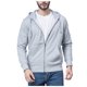thumbnail image 1 of WILLBEST Sudaderas Navideñas para Hombre, Color Liso, Holgadas, Informales, con Capucha y Cremallera G, 1 of 3