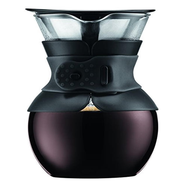 Bodum Pour Over Cafetera, 17 onzas, color negro