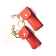 thumbnail image 3 of OULII 2Pcs Lipstick Keychain Bag Rectangular Shape Pu Storage For Women Girls .3x3x1in, 3 of 5