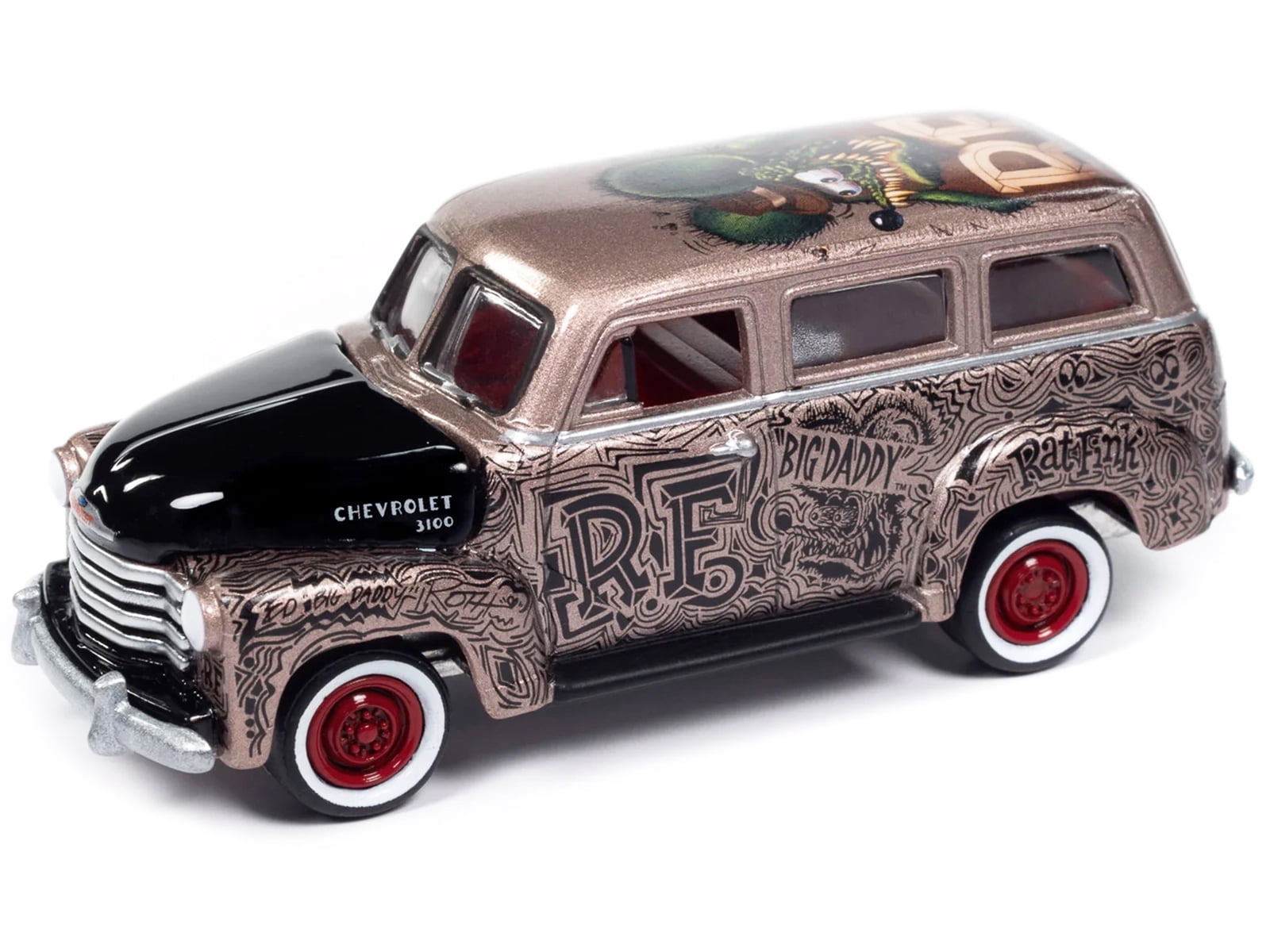 ミニカー 1:64 Rat Fink 1965 Chevrolet Suburban B078】1:64 Rat Fink 1965 Chevrolet Suburban - SEMA