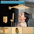 thumbnail image 3 of Juego de Ducha SGUVK 10" en Oro Cepillado con Lluvia, 3 of 6