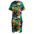 thumbnail image 4 of lime sanfran Loose Pocket Dress Party dresses for women Casual dresses, 4 of 6
