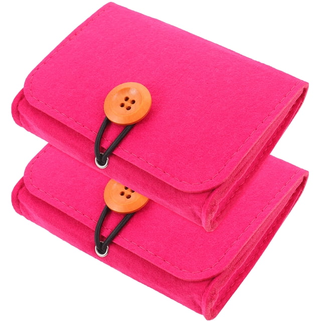 Miangastore 2Pcs Essential Oil Carrying Case Small Essential Oil Storage Bag Portable Essential Oil Pouch