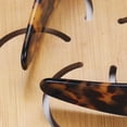 thumbnail image 6 of Wide Tortoise Shell Headband with Teeth for Women, 1.5in No Slip Acetate Retro Plastic, 90s Fashion Style, 6 of 7