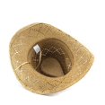 thumbnail image 3 of Summer Sun Hat for Women And Men Solid Color Western Cowboy Hat Hollowed Out Beach Straw Hat, 3 of 6