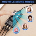 thumbnail image 2 of Portable Voice Changer, Virtual 7.1 Surround Sound Voice Disguiser Device with Multi Sound Effects, USB 3.0/ Type-C to 3.5mm Jack Game Voice Changer for PS4/ PS5/ Windows、MacOS PC/Laptop/Phone, 2 of 5