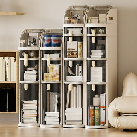 3-tier Drawers Bathroom Floor Organizer  Free Standing Cabinet Narrow Slim Storage Cabinet with Drawers