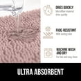 thumbnail image 5 of GORILLA GRIP Chenille Bath Rug 24x17, Rubber Backing Quick Dry Washable Microfiber Mats, Dusty Rose, 5 of 10