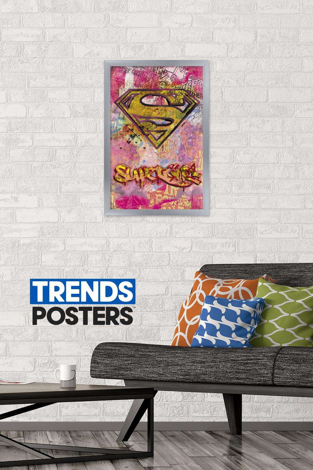 DC Comics - Supergirl Wall Poster, 14.725" x 22.375", Framed