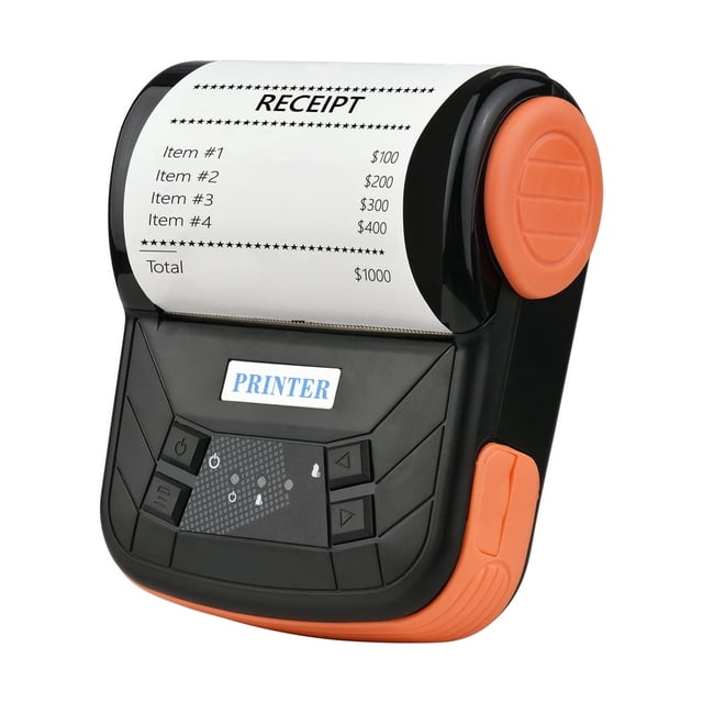 MesaSe Wireless Portable 80mm Receipt Printer BT Thermal Mobile Bill Printer - Compatible with Android/iOS/Windows - ESC/POS Print - Ideal for Small Business Restaurants and Retail St