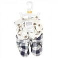 thumbnail image 2 of Hudson Baby Infant and Toddler Boy Quilted Booties 2pk, Football, 6-12 Months, 2 of 2