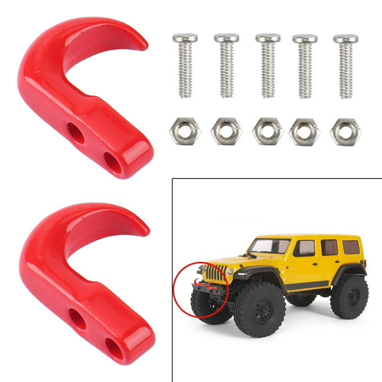 FLYFISH Universal Tow Hook Front Bumper Screw-On Front Tow Hooks,Aluminum  16Mm Tow Hook for Car(Red) : : Car & Motorbike