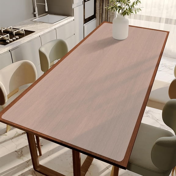 Extra Large Silicone Mats for Kitchen Counter, Dining Table Top Protector, Workbench Countertop Protector, Skin-Friendly Surface Heat Resistant Mat, Freely Cuttable(Translucent, 24" x 80" x 1.6mm)