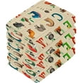 thumbnail image 4 of GZHJMY Animal Alphabet Cotton Washcloths Set of 6, 12"x12" Super Soft Absorbent Wash Cloths Bathroom Face Cloths Fingertip Towels for Gym Hotel and Spa, 4 of 7