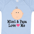 thumbnail image 4 of Inktastic Mimi and Papa Love Me Baby Girl Girls Baby Bodysuit, 4 of 5