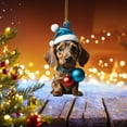 thumbnail image 5 of Fwttom Pumpkin Sausage Dog Car Pendant Halloween Pendant, 5 of 5