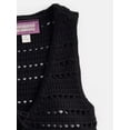 thumbnail image 3 of Weekend Academy Girls Crochet Tie Front Vest, Sizes 4-18, 3 of 3