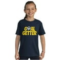 thumbnail image 4 of Athletic Soccer Fan Goal Getter Pun Crewneck T Shirts Boy Girl Teen Brisco Brands XS, 4 of 6
