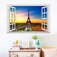thumbnail image 2 of Adhesivos de pared 3D con vista a la Torre Eiffel, puesta de sol de París, 60 x 90 cm, 2 of 3
