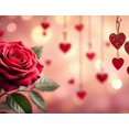 thumbnail image 4 of Valentine's Day Romantic Backdrop Banner with Roses and Hearts for Party Supplies Wedding Decorations Photography Background Props, 4 of 4