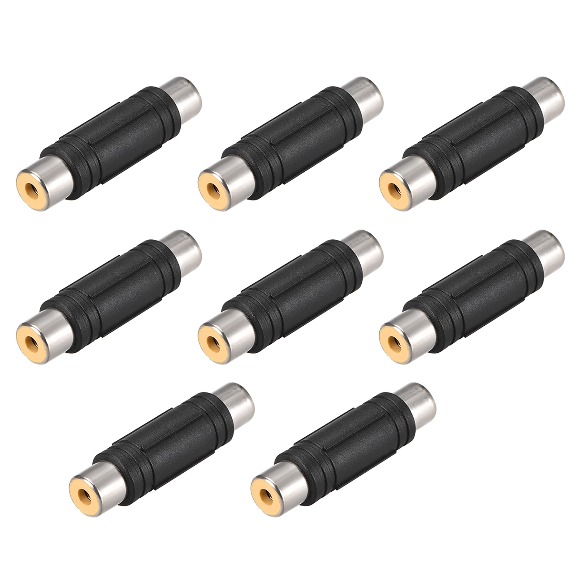 RCA Female to Female Connector Stereo Audio Video Cable Adapter Coupler 8Pcs