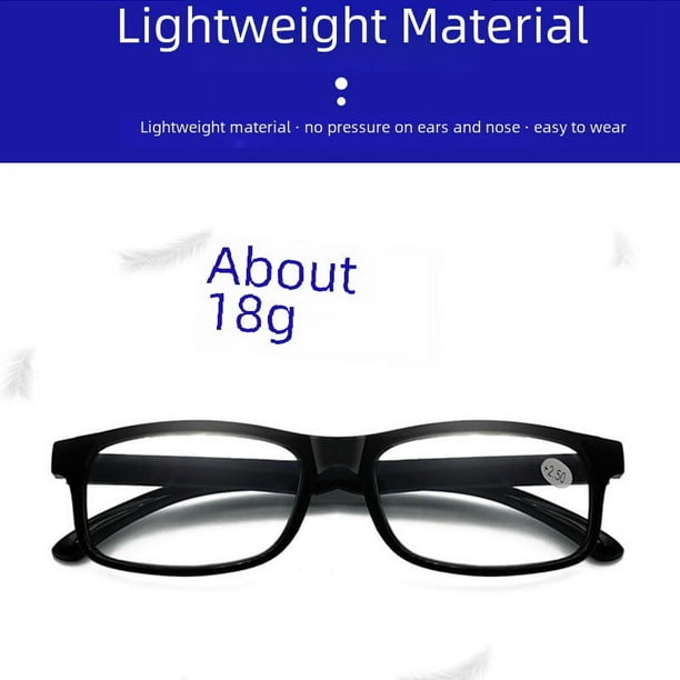 Gafas de lectura para personas mayores, gafas de lectura portátiles de alta definición para hombres y mujeres