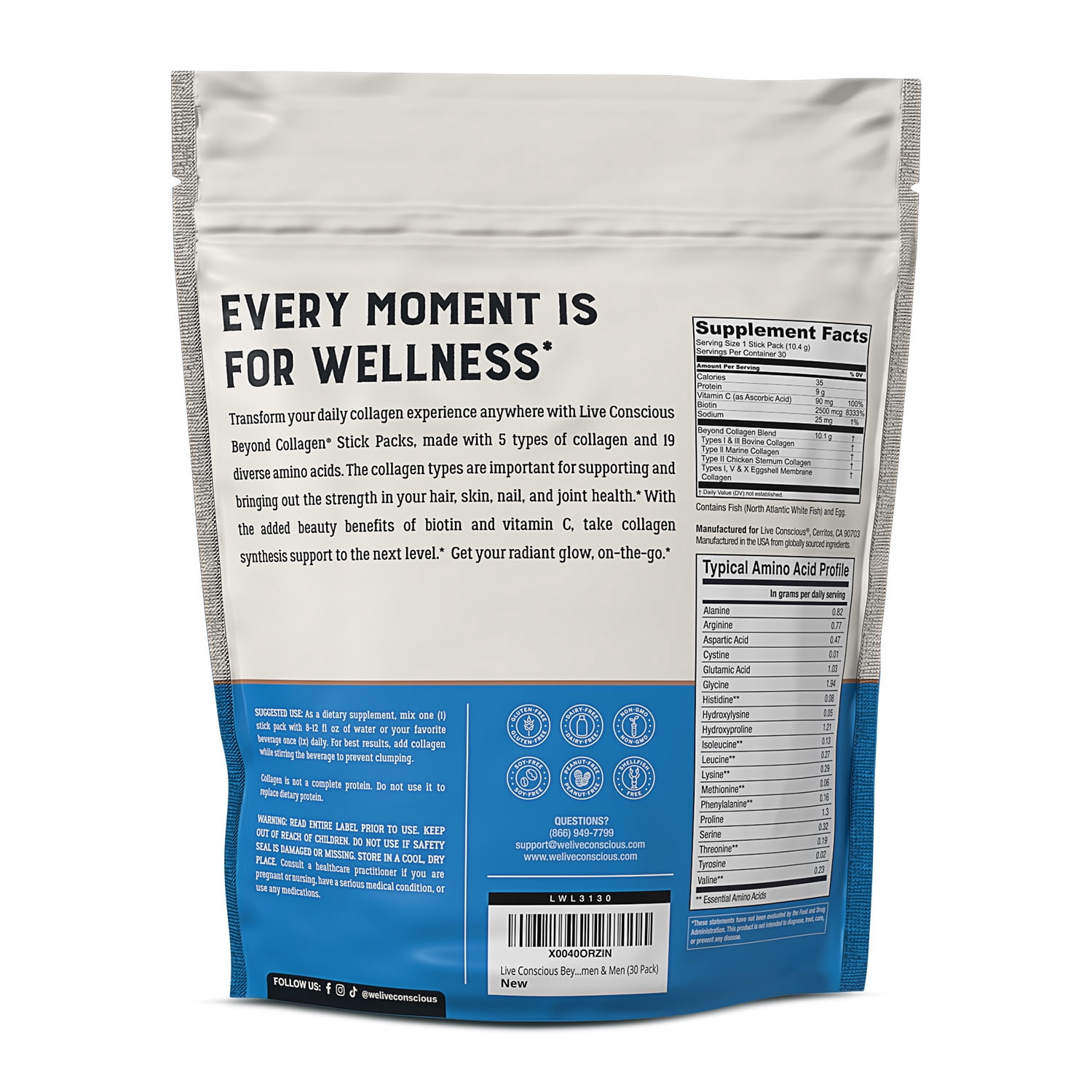 Live Conscious Beyond Collagen Peptides Packets