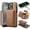 Brown, variant on Asuwish Phone Case for iPhone 16 Pro 6.3 inch Wallet Magnetic Detachable Cell Cover with Wireless Charging and RFID Blocking Credit Card Holder Flip Stand i Phone16 i16 16Pro Women Men Green