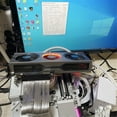 thumbnail image 3 of PCIe 5.0 X16 GPU Graphics Card Extension Cable PCI-E 5.0 Gen5 64GB/S Silver-Plated Cable 90°Right Angle Riser Cable 10cm,1 * PCIe 5.0 X16 GPU Graphics Card Extension Cable,Silver, 3 of 10
