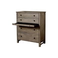 thumbnail image 6 of Origins by Alpine Classic Wood 4 Drawer Chest in Natural Gray, 6 of 6