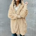 thumbnail image 1 of MKLEKYY Women Leather Jacket Women's Two Way Wear Longline Jacket Warm Open Cardigan with Pockets, 1 of 4