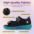 thumbnail image 2 of FitVille Women's Wide Arch Support Adjustable Closure Sandals Diabetic Sandals For Women, 2 of 6